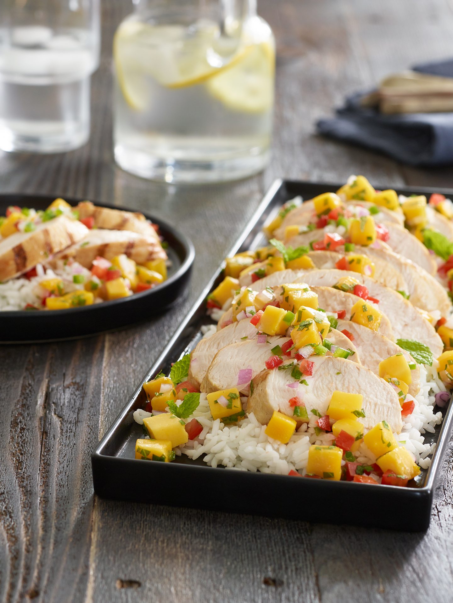 Grilled Turkey Tenderloins With Mango Salsa Recipe Shady Brook Farms