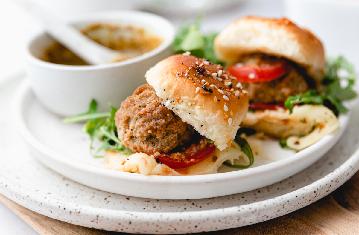 Baked Italian Turkey Meatball Sammies Shady Brook Farms