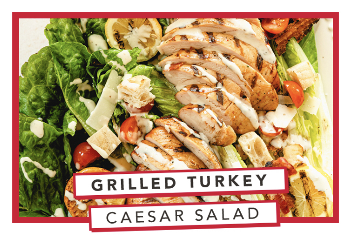 Grilled Turkey Caesar Salad