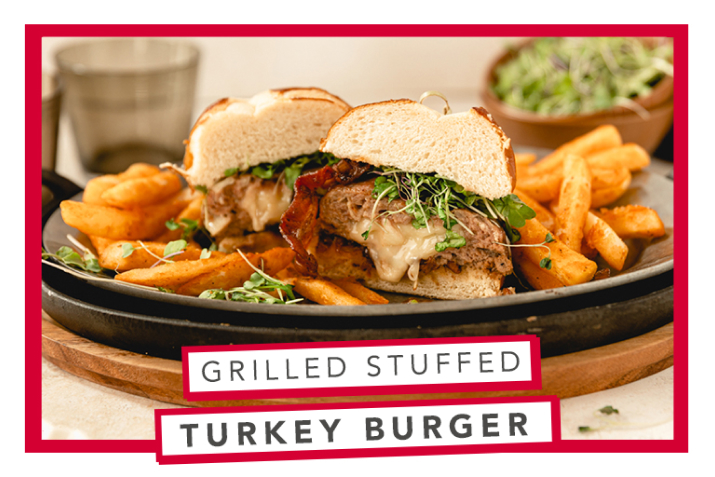 Grilled Stuffed Turkey Burger