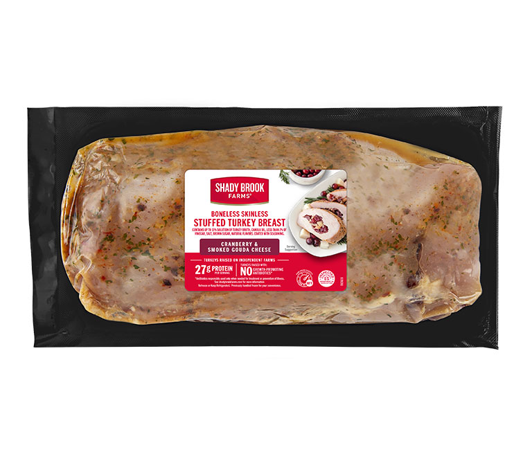 Cranberry and Smoked Gouda Stuffed Turkey Breast